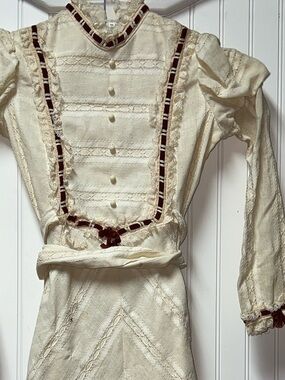 Dorissa of Miami Edwardian Style Dress S Vintage